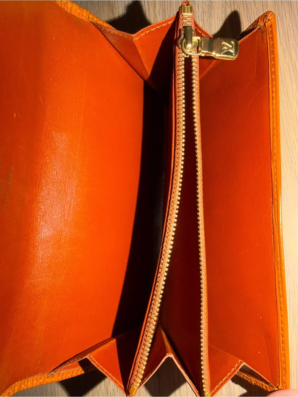 Brown Louis Vuitton Epi Wallet